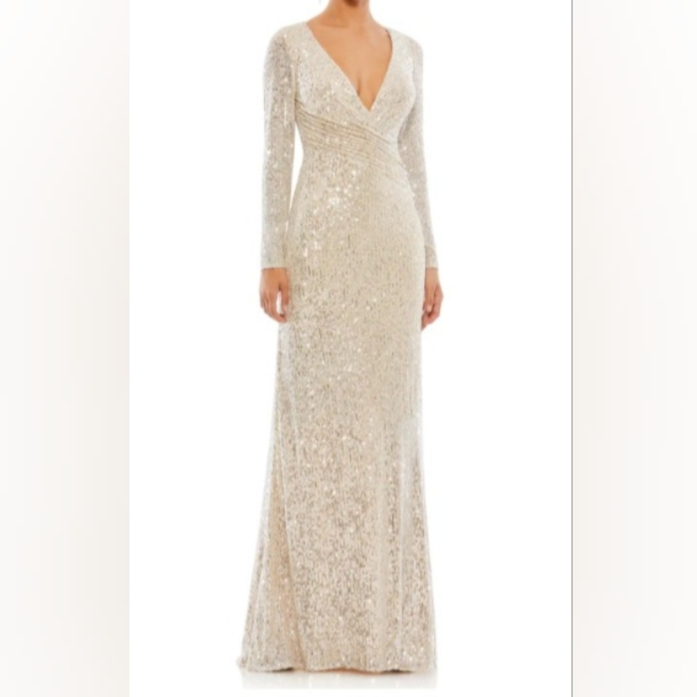 IEENA For Macduggal Sequined Long Dress wedding,  party, formal size 10.